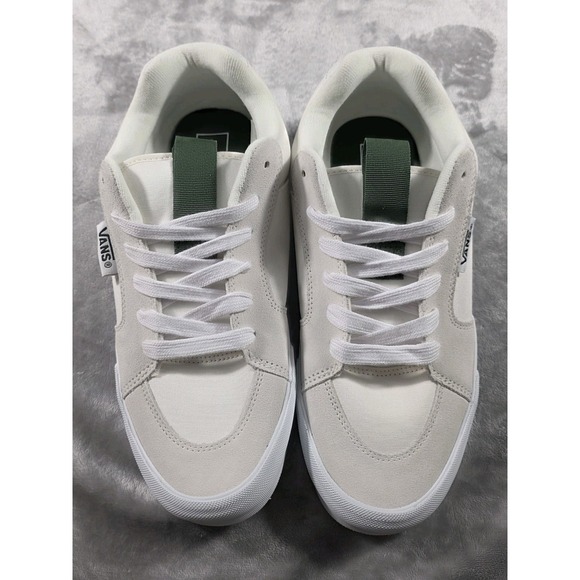 Vans‎ Chukka Push Mens Sz 9.5 White Green Canvas Casual Skate Shoes Sneakers NIB - Picture 2 of 8